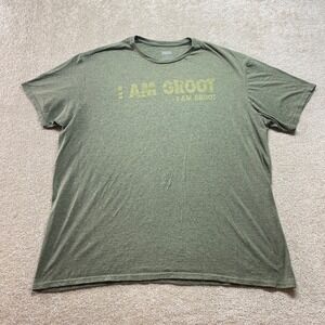 Marvel I Am Groot Shirt Mens‎ 2X Green Short Sleeve Graphic Tee